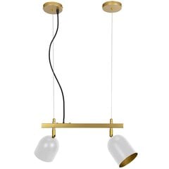 Piekaramā lampa Gerda 2, White/Gold cena un informācija | Lustras | 220.lv