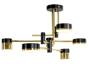 Piekaramā LED lampa Orchestra 6, Black/Gold cena un informācija | Lustras | 220.lv