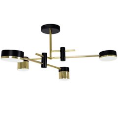 Piekaramā LED lampa Orchestra 4, Black/Gold цена и информация | Люстры | 220.lv