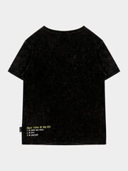 T-krekls melns ar apdruku zēniem Gulliver цена и информация | Рубашки для мальчиков | 220.lv