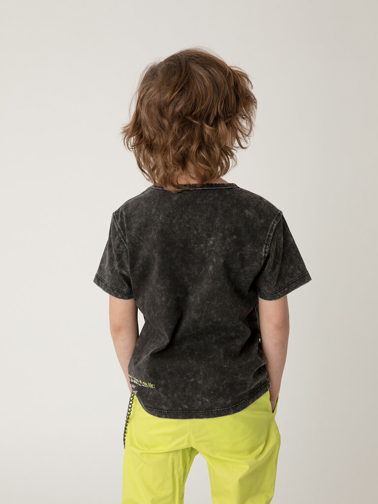 T-krekls melns ar apdruku zēniem Gulliver цена и информация | Zēnu krekli | 220.lv