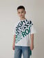T-krekls balts ar apdruku zēniem Gulliver cena un informācija | Zēnu krekli | 220.lv
