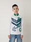 Polo krekls ar garām piedurknēm balts ar apdruku zēniem Gulliver cena un informācija | Zēnu krekli | 220.lv