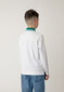 Polo krekls ar garām piedurknēm balts ar apdruku zēniem Gulliver цена и информация | Zēnu krekli | 220.lv
