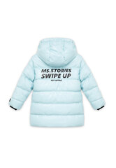 Пальто демисезонное из эко-кожи на принтованной подкладке для девочек Gulliver цена и информация | Зимняя одежда для детей | 220.lv