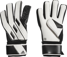 Вратарские перчатки adidas Tiro GL LGE GI6381, белый/черный цена и информация | Тренировочные перчатки. Размер 5 | 220.lv