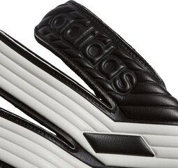 Вратарские перчатки adidas Tiro GL LGE GI6381, белый/черный цена и информация | Тренировочные перчатки. Размер 5 | 220.lv