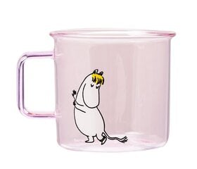 Стеклянная чаша Muurla Moomin 3,5 л, розовая цена и информация | Стаканы, фужеры, кувшины | 220.lv