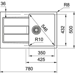 Tectonite virtuves izlietne Franke Sirius S2D 611-78 цена и информация | Раковины на кухню | 220.lv