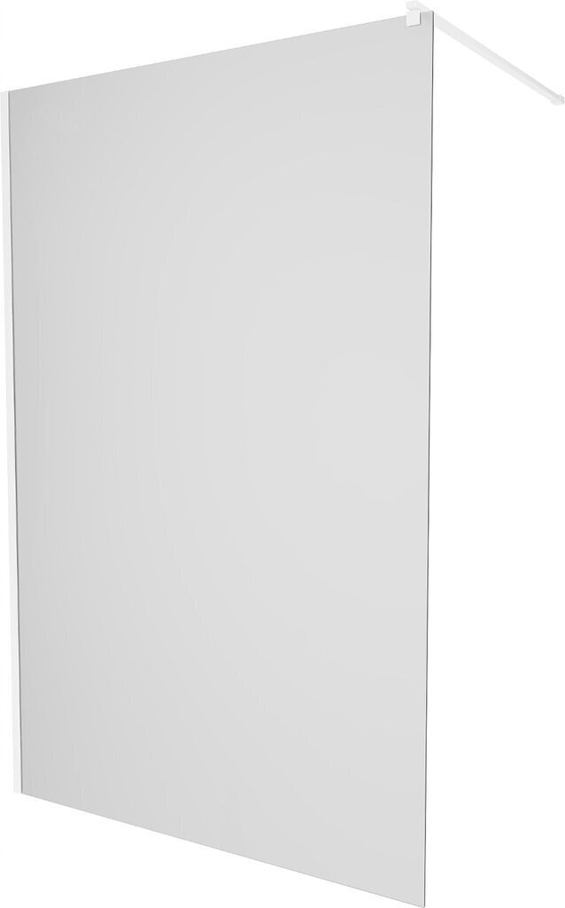 Walk-in dušas siena Mexen Kioto, white/matēts stikls, 70,80,90,100,110,120x200 cm cena un informācija | Dušas durvis, dušas sienas | 220.lv