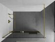 Walk-in dušas siena Mexen Kioto+ ar plauktu, gold/caurspīdīgs stikls, 70,80,90,100,110,120,130,140x200 cm цена и информация | Dušas durvis, dušas sienas | 220.lv