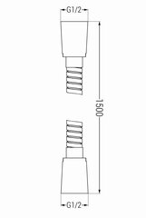 Mexen dušas šļūtene 150 cm, gold цена и информация | Аксессуары для душа, смесителей | 220.lv