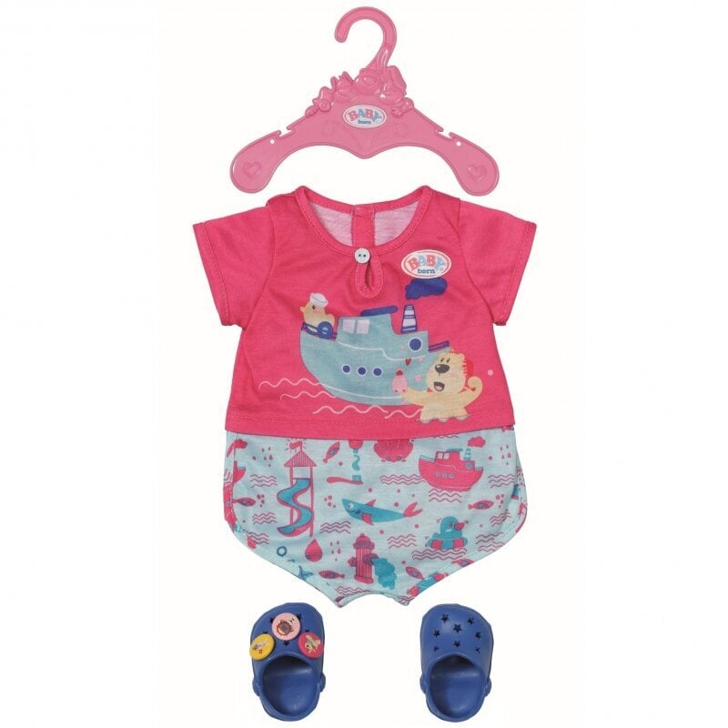 Pidžama un kurpes lellei Baby Born , 43 cm lellei цена и информация | Rotaļlietas meitenēm | 220.lv