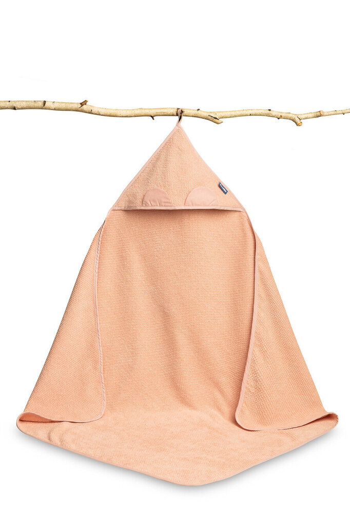 Bērnu dvielis ar kapuci Sensillo Crepe Teddy, 100x100, rozā цена и информация | Mazuļa mazgāšana | 220.lv