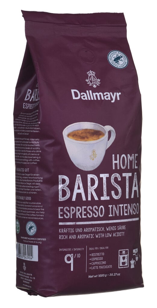 Dallmayr Home Barista Espresso Intenso kafijas pupiņas, 1 kg цена и информация | Kafija, kakao | 220.lv