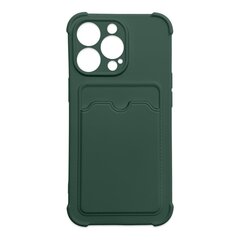 Hurtel Card Armor Case cover paredzēts iPhone 13 mini, zaļš cena un informācija | Telefonu vāciņi, maciņi | 220.lv