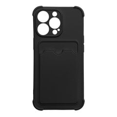 Hurtel Card Armor Case cover paredzēts iPhone 13 Pro Max, melns cena un informācija | Telefonu vāciņi, maciņi | 220.lv
