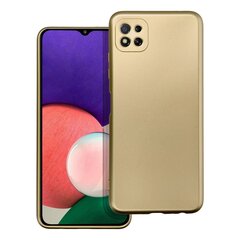 Чехол Metallic для Samsung A22 5G, золотой цена и информация | Чехлы для телефонов | 220.lv