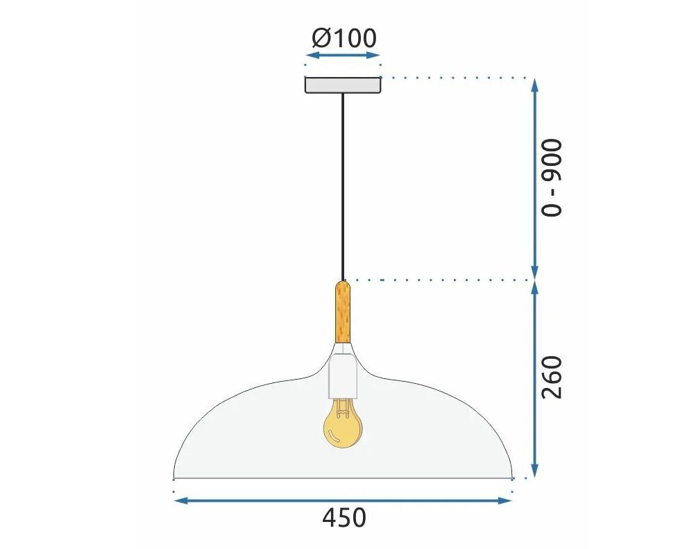 Griestu lampa ANZO White cena un informācija | Lustras | 220.lv