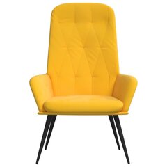 Atpūtas krēsls, sinepju dzeltenā krāsā, samta цена и информация | Кресла в гостиную | 220.lv