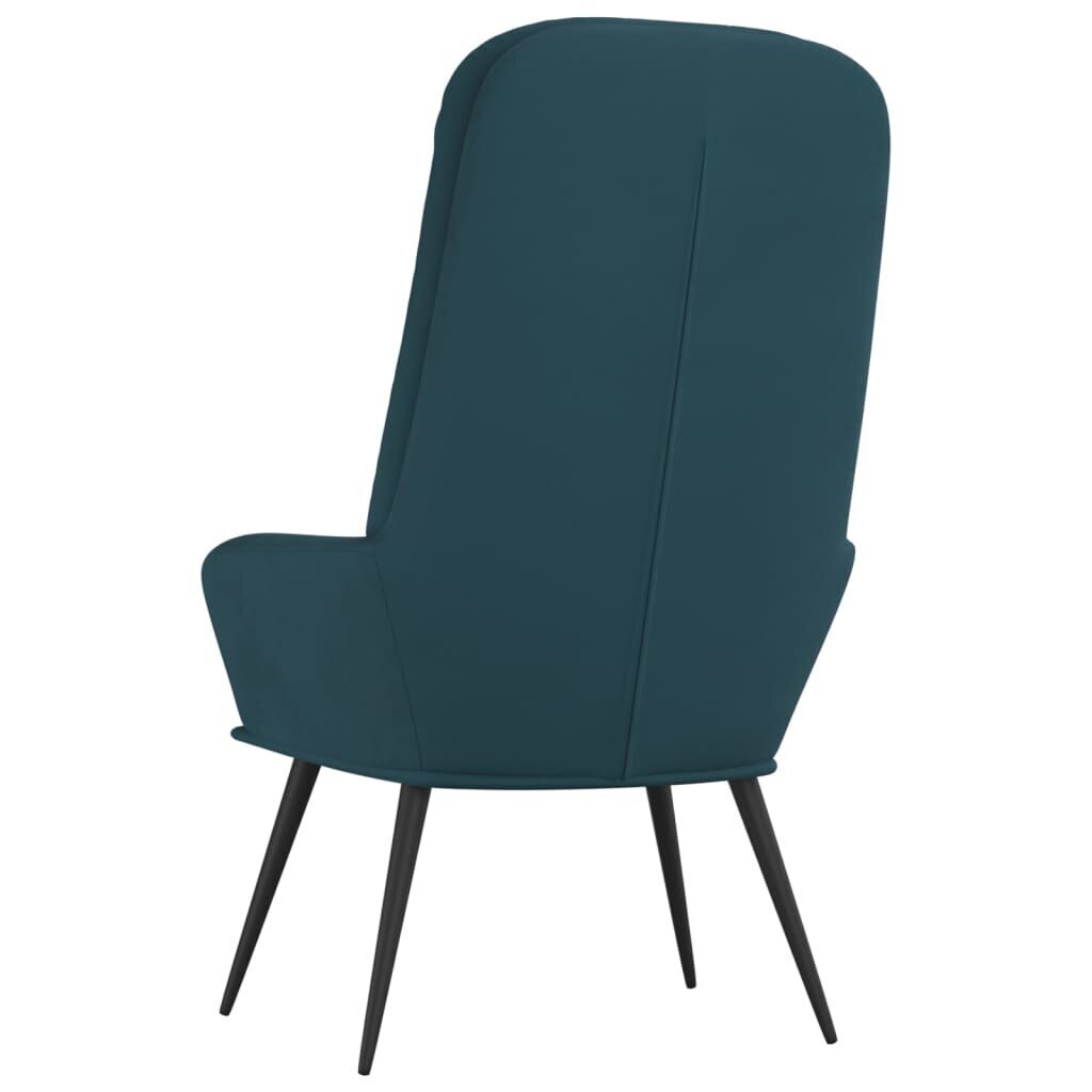 Atpūtas krēsls, zilā krāsā, samta cena un informācija | Atpūtas krēsli | 220.lv
