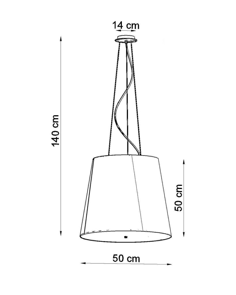 Lampa geneve 50 cena un informācija | Piekaramās lampas | 220.lv