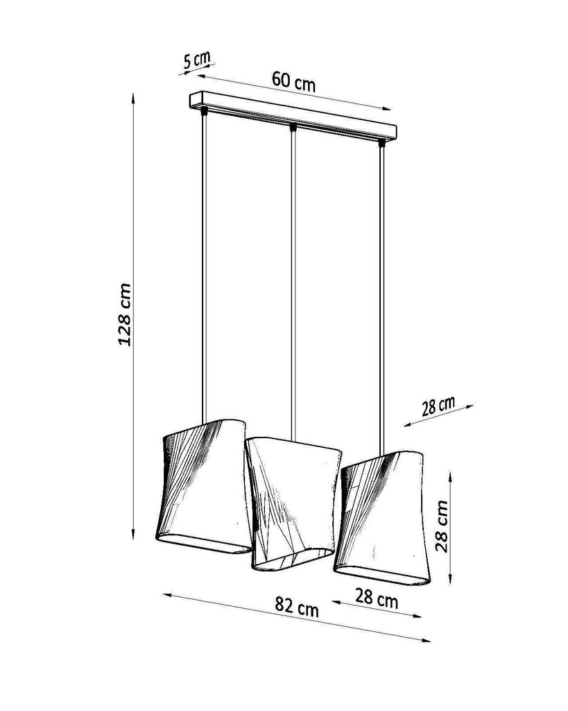 Lampa Liustra blum 3 cena un informācija | Piekaramās lampas | 220.lv