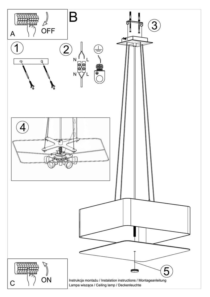 Lampa Lokko 45 cena un informācija | Piekaramās lampas | 220.lv