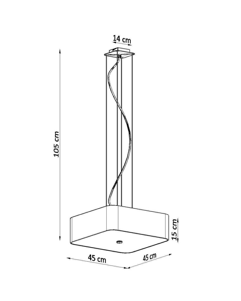 Lampa Lokko 45 cena un informācija | Lustras | 220.lv