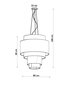 Lampa Refleksija 80 cena un informācija | Lustras | 220.lv