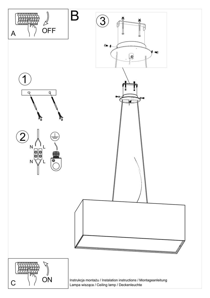 Lampa Santa Bis 80 cena un informācija | Piekaramās lampas | 220.lv