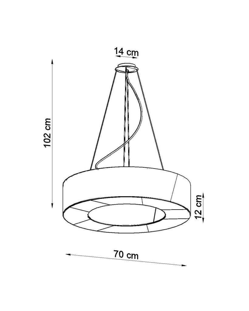 Lampa Saturno 70 цена и информация | Lustras | 220.lv