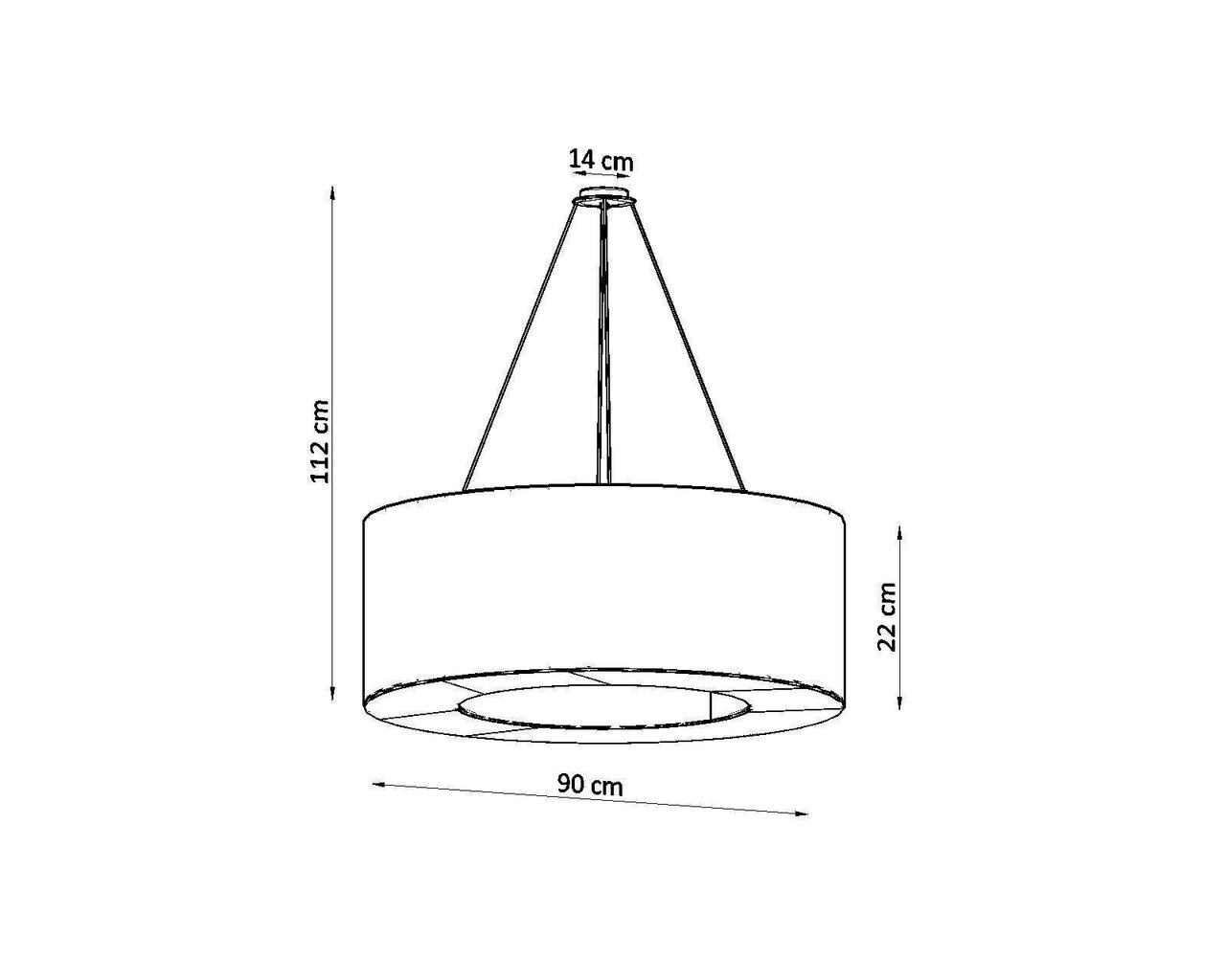 Lampa Saturno 90 цена и информация | Piekaramās lampas | 220.lv