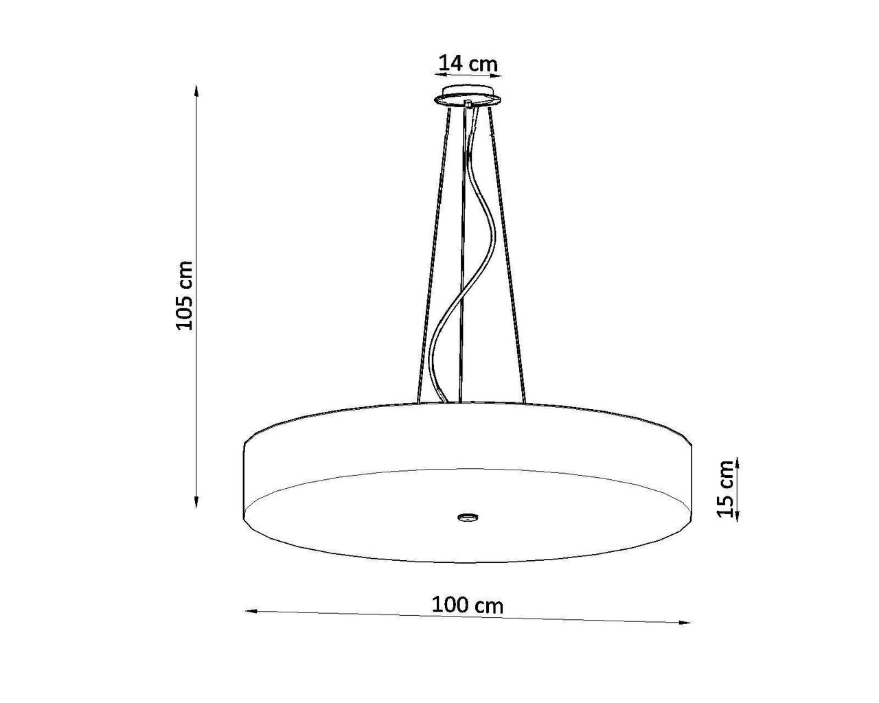 Lampa Skala 100 cena un informācija | Lustras | 220.lv