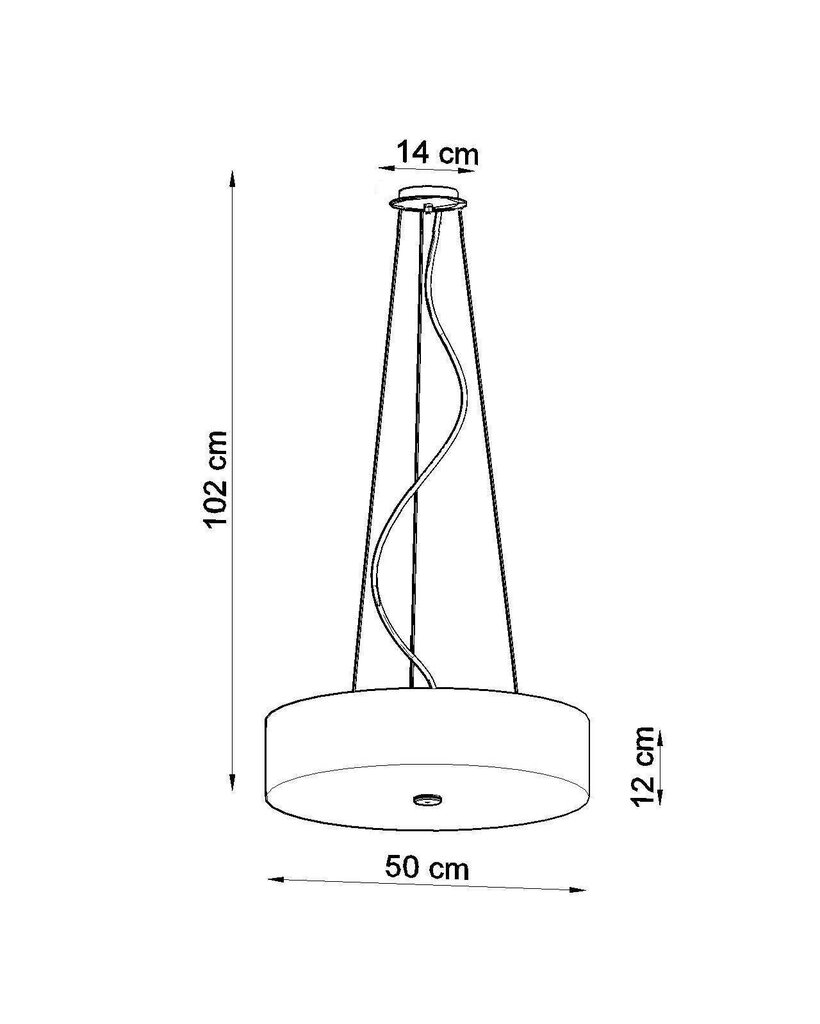 Lampa Skala 50 cena un informācija | Lustras | 220.lv