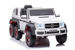 Детский одноместный электромобиль Mercedes G63 6x6, белый цена и информация | Электромобили для детей | 220.lv