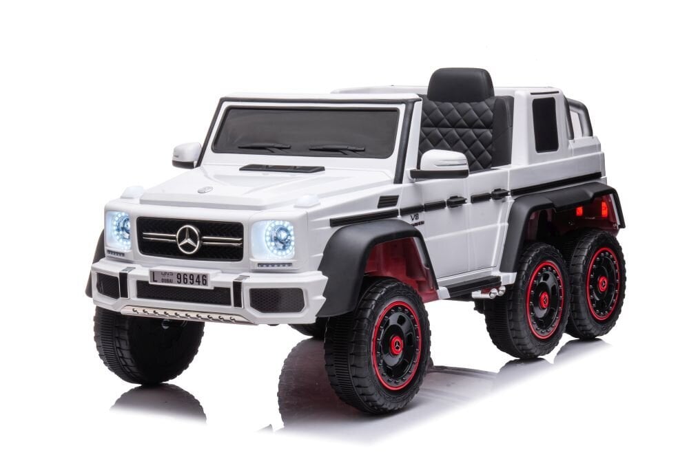 Bērnu vienvietīgs elektromobilis Mercedes G63 6x6, balts цена и информация | Bērnu elektroauto | 220.lv