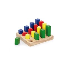 Деревянные разноцветные блоки - Viga Toys цена и информация | Игрушки для малышей | 220.lv