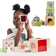 Koka piramīdas puzle - Viga цена и информация | Игрушки для малышей | 220.lv