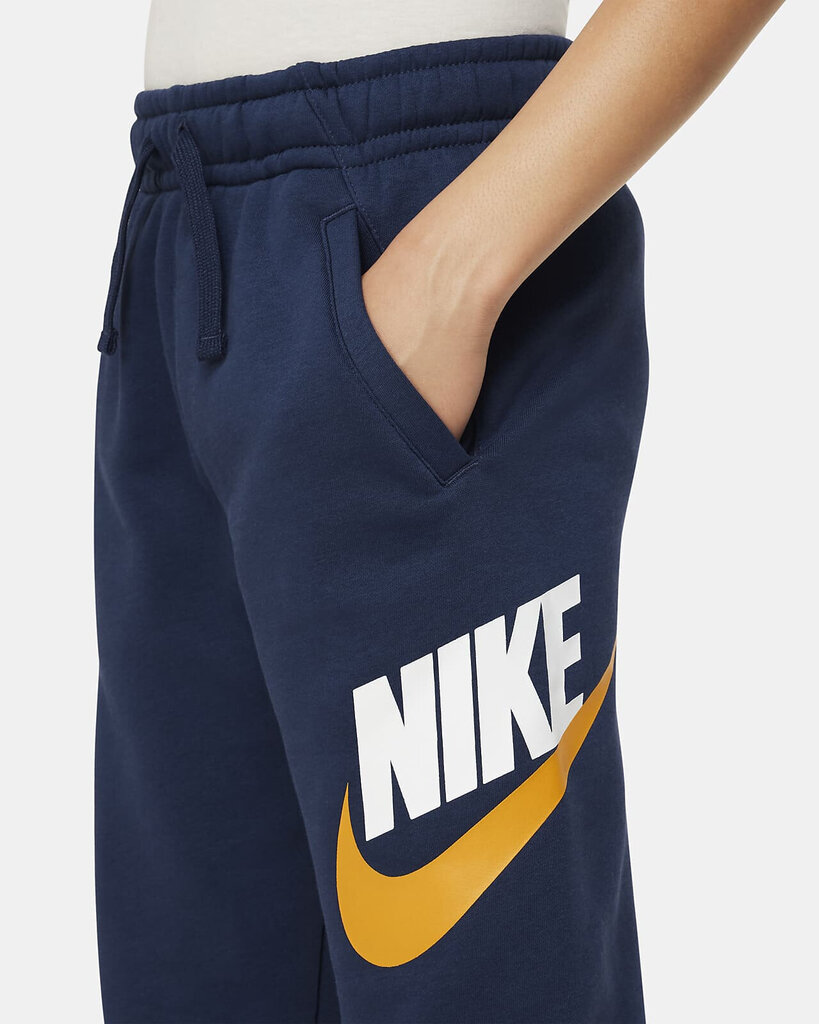 Nike Bikses B Nsw Club + Hbr Pant Navy CJ7863 414 CJ7863 414/XS цена и информация | Bikses zēniem | 220.lv