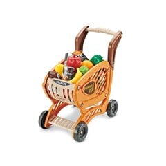 Rotaļlietu iepirkumu ratiņi, brūni cena un informācija | Rotaļlietas meitenēm | 220.lv