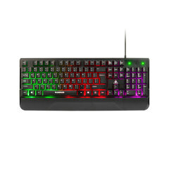 Kruger & Matz gaming keyboard Warrior GK-80 rainbow black cena un informācija | Klaviatūras | 220.lv