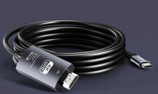 ADAPTERKAABEL USB-C 3.1 TÜÜP C TO HDMI 4K MHL 200cm цена и информация | Адаптеры и USB разветвители | 220.lv