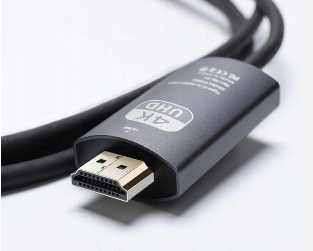 ADAPTERKAABEL USB-C 3.1 TÜÜP C TO HDMI 4K MHL 200cm цена и информация | Adapteri un USB centrmezgli | 220.lv