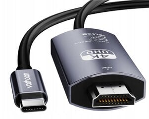 USB-C 3.1 C tipa adapteris ar HDMI 4K MHL kabeli 200 cm цена и информация | Адаптеры и USB разветвители | 220.lv