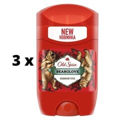 Dezodorants - pretsviedru līdzeklis OLD SPICE Bearglove, 50 ml x 3 gab. iepakojums cena un informācija | Dezodoranti | 220.lv