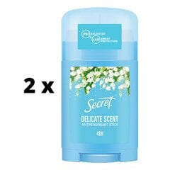 Sieviešu pretsviedru līdzeklis SECRET Delicate, 40 ml x 2 gab. iepakojums cena un informācija | Dezodoranti | 220.lv