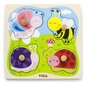 Viga 50131 puzle zīdaiņiem - kukaiņiem цена и информация | Rotaļlietas zīdaiņiem | 220.lv