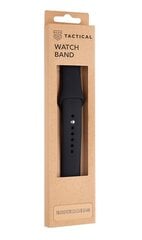 Tactical 488 Silicone Band for Apple iWatch 1/2/3/4/5/6/7/SE 42/44/45mm Black цена и информация | Аксессуары для смарт-часов и браслетов | 220.lv