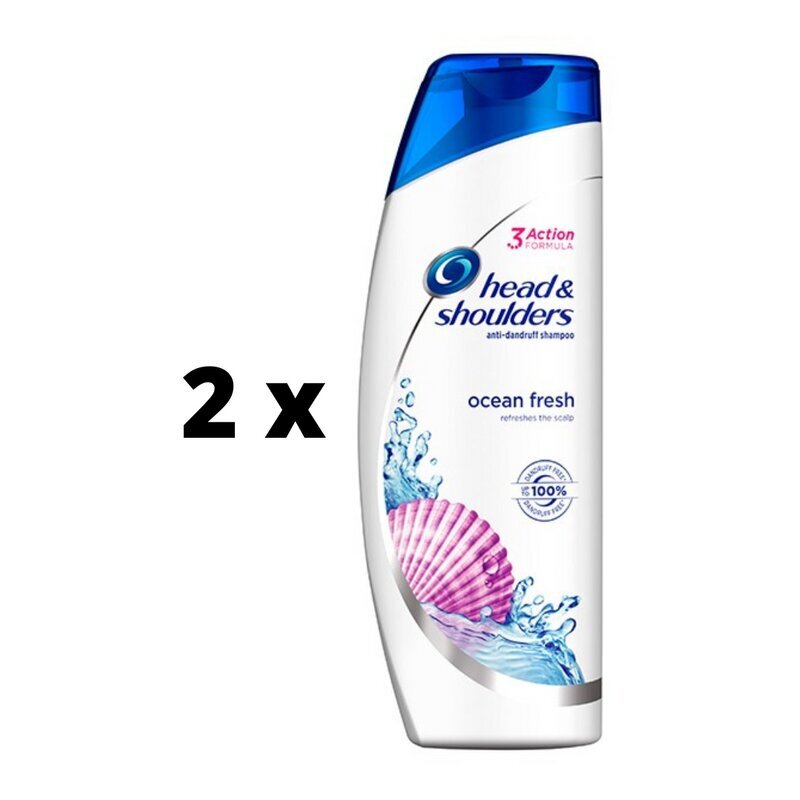 Šampūns HEAD & SHOULDERS Ocean, 400 ml x 2 gab. iepakojums cena un informācija | Šampūni | 220.lv